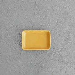 2135 MERIGOUS Porte-savon porcelaine - Jaune