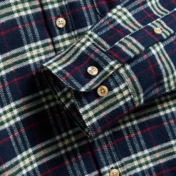 Portuguese Flannel - Chemise Lamo - Bleu