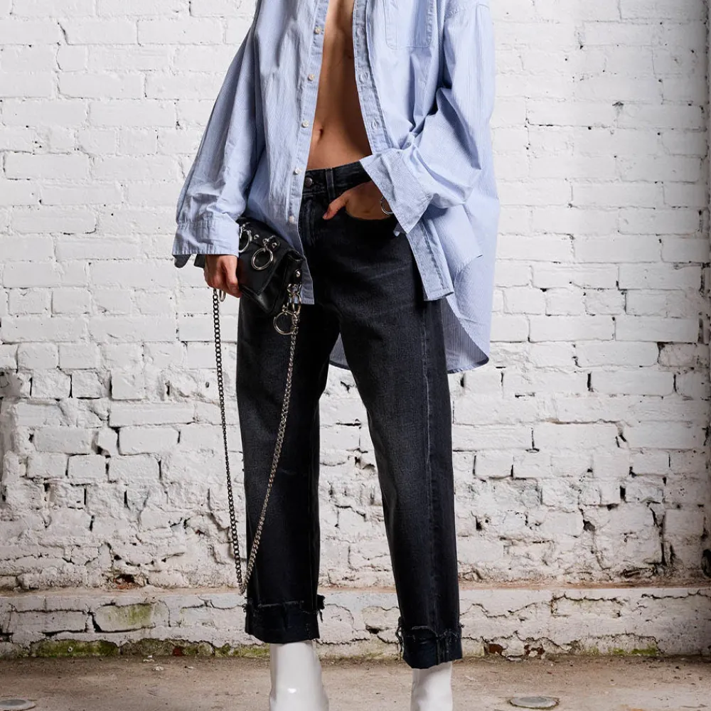 Women R13 - Jean Boyfriend - Bleu