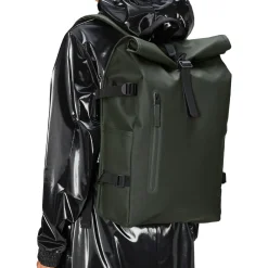 Rains - Sac Rolltop Rucksack Large - Vert