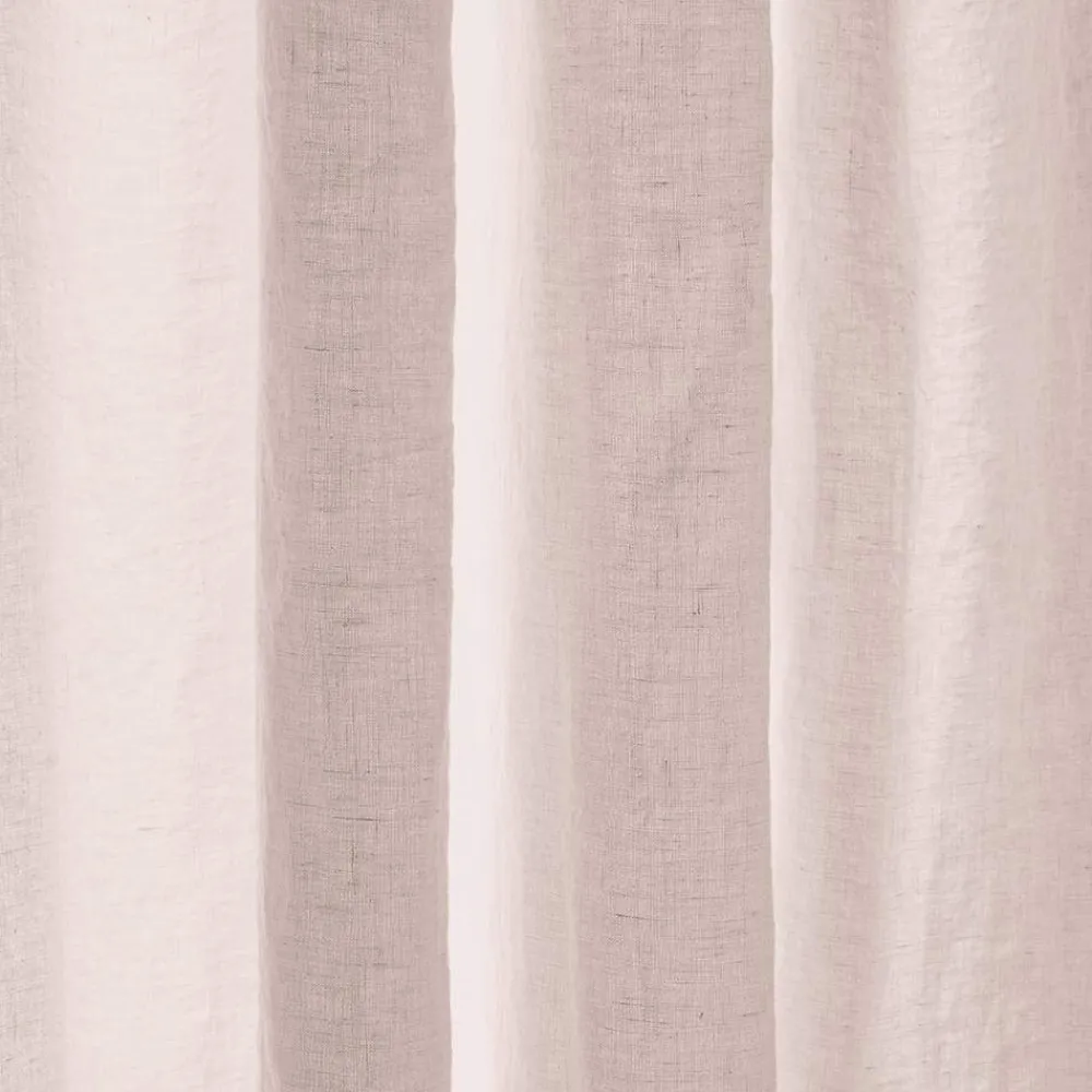 200 LINTEX Rideau en lin lavé - Beige Rosé