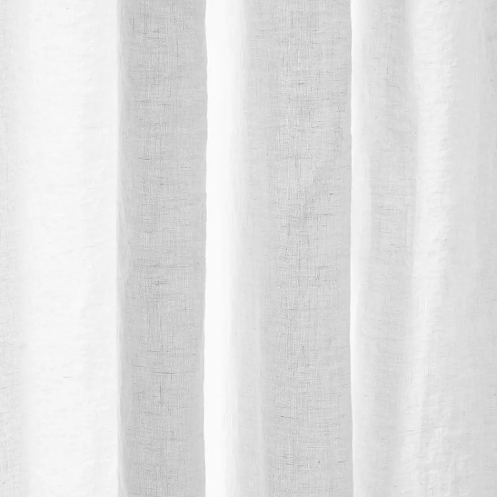 200 LINTEX Rideau en lin lavé - Blanc Optique