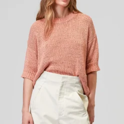 Women Roberto Collina - T-Shirt en Maille - Peche