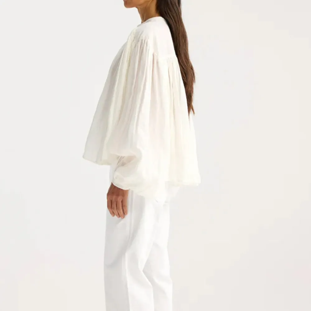 Women ROHE - Blouse plissée - Blanc