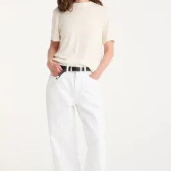 Women ROHE - T-shirt Spring - Blanc