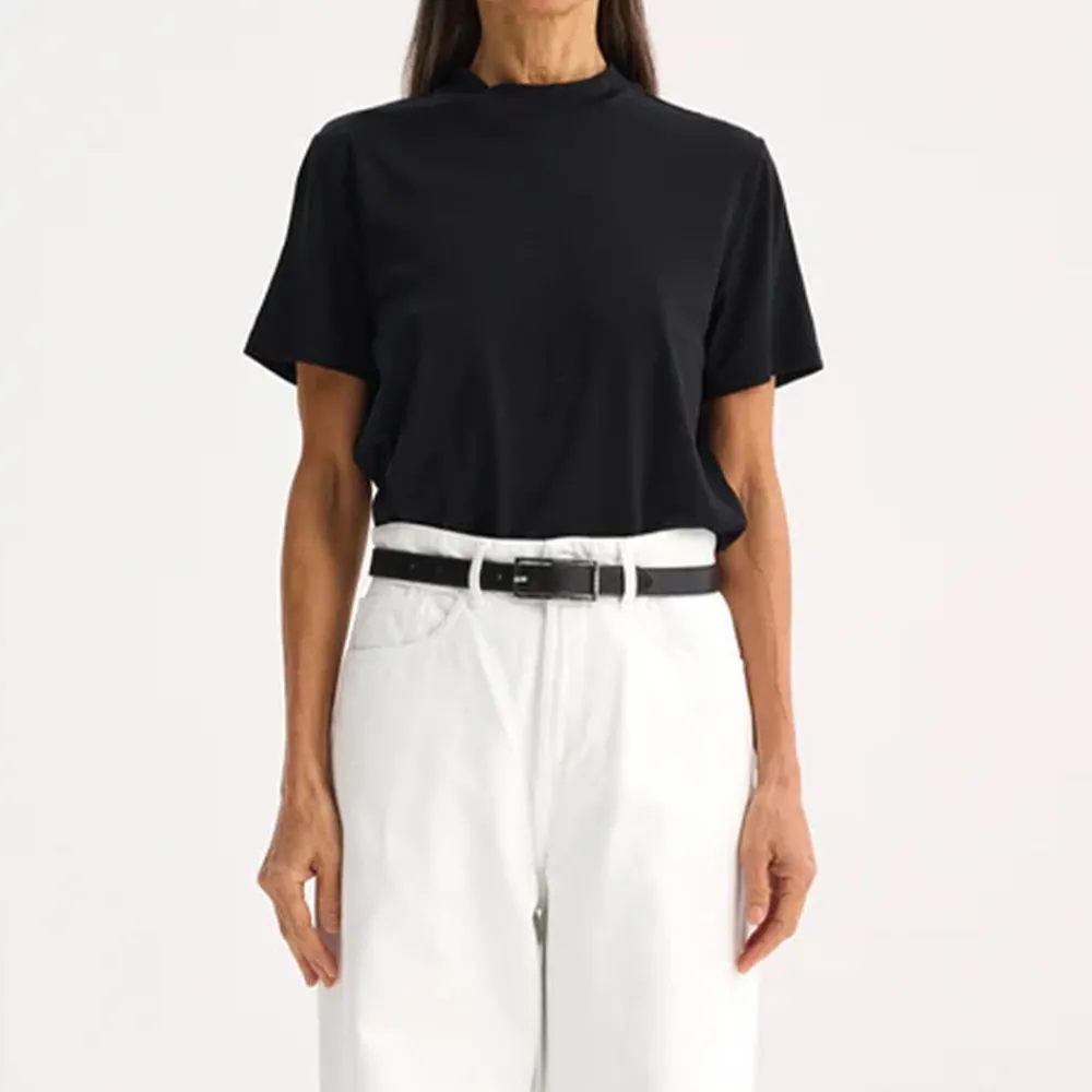 Women ROHE - T-shirt Spring - Noir