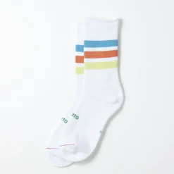 Women ROTOTO - Chaussettes 3 bandes - Bleu/Orange/Vert