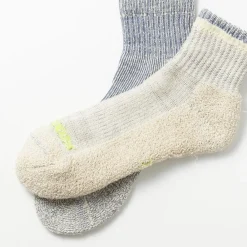 Women Rototo - Chaussettes courtes chinées - Bleu