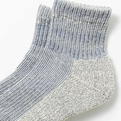 Women Rototo - Chaussettes courtes chinées - Bleu