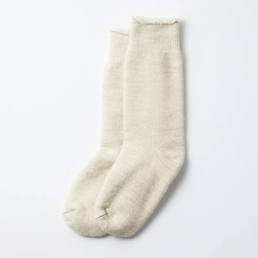 Women Rototo - Chaussettes Double face - Ecru