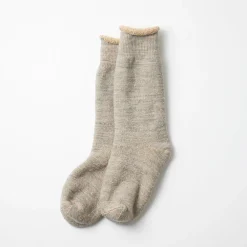 Women ROTOTO - Chaussettes double face - Gris/Marron