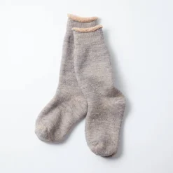 Women ROTOTO - Chaussettes double face - Gris/Marron