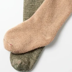 Women ROTOTO - Chaussettes double face - Vert/Marron