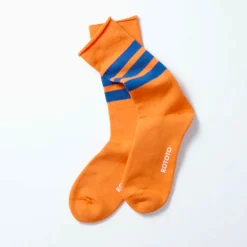 Women Rototo - Chaussettes Rayées - Orange