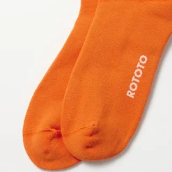 Women Rototo - Chaussettes Rayées - Orange
