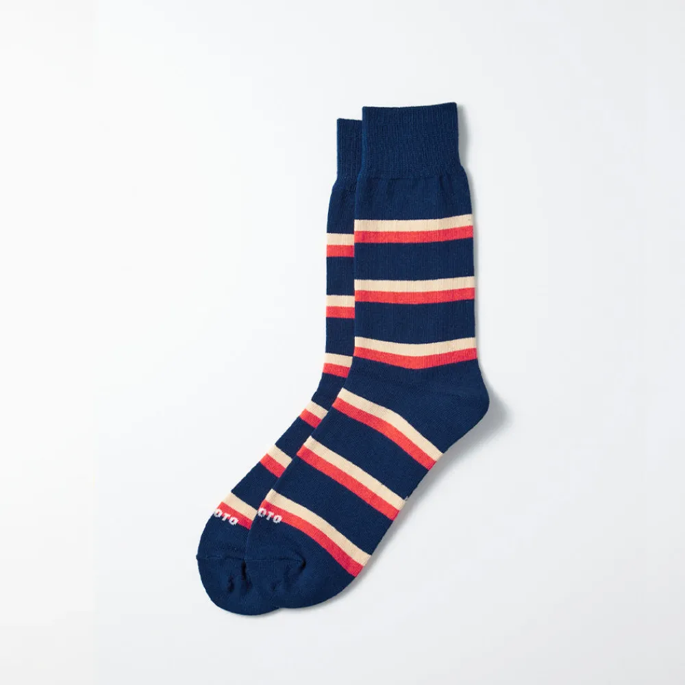 Women ROTOTO - Chaussettes Rayées - Marine