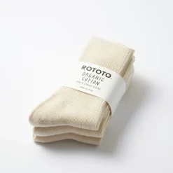 Women ROTOTO - Pack 3 chaussettes - Ecru