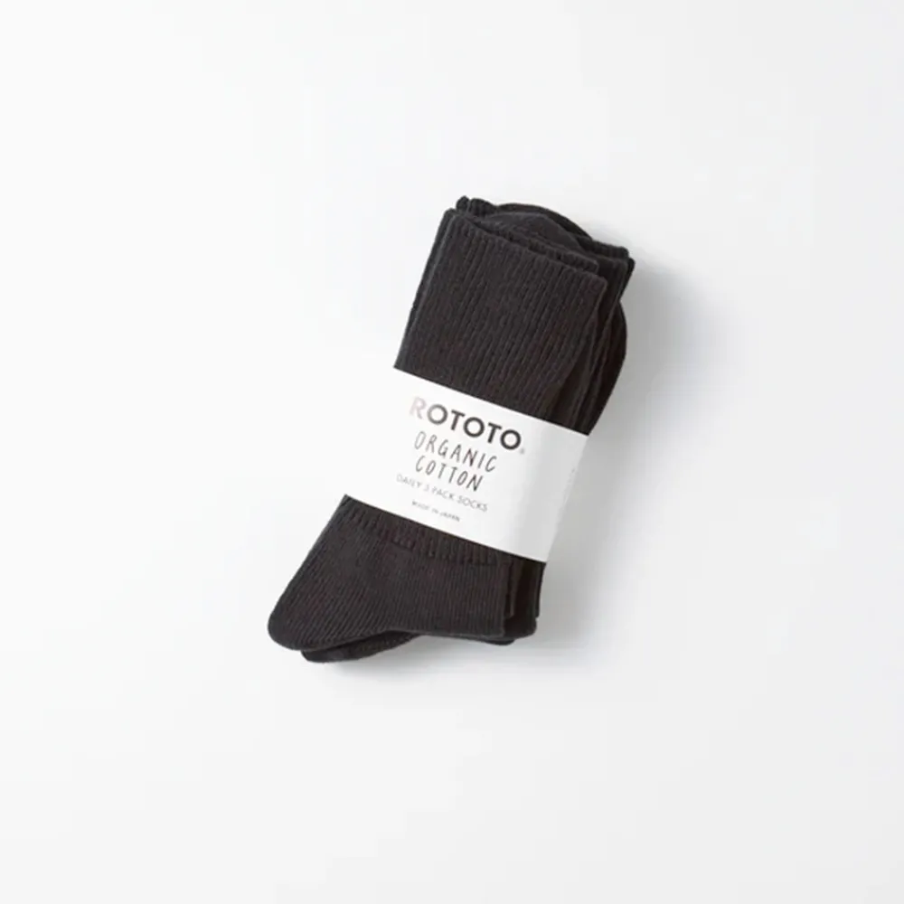 Women ROTOTO - Pack 3 chaussettes - Noir