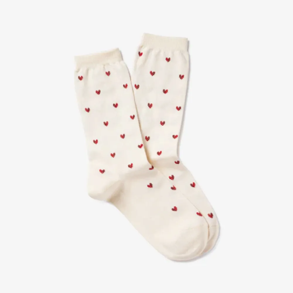 Women Royalties - Chaussettes Love - Ecru