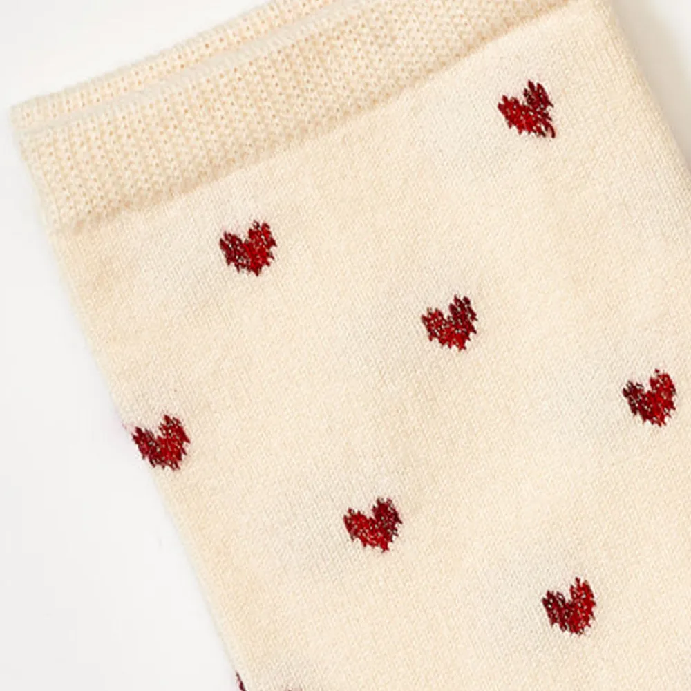 Women Royalties - Chaussettes Love - Ecru