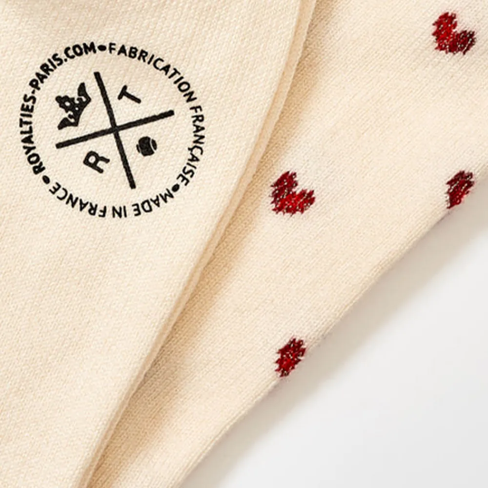 Women Royalties - Chaussettes Love - Ecru