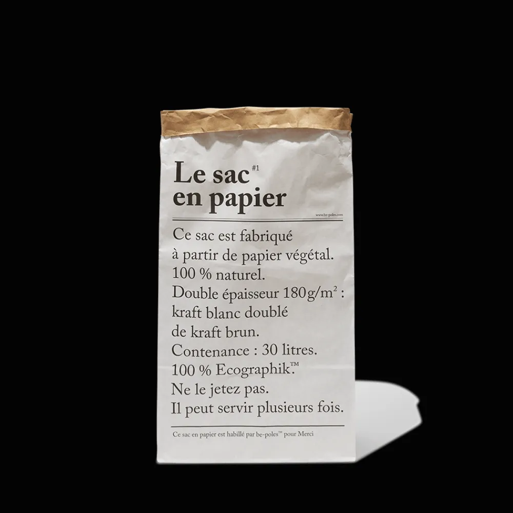 MERCI Sac en kraft recyclé