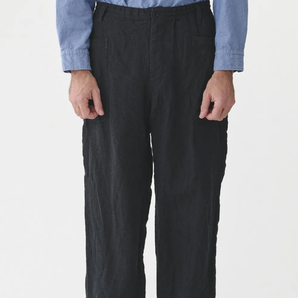 Sage de Cret - Pantalon Pegtop Herringbone - Noir