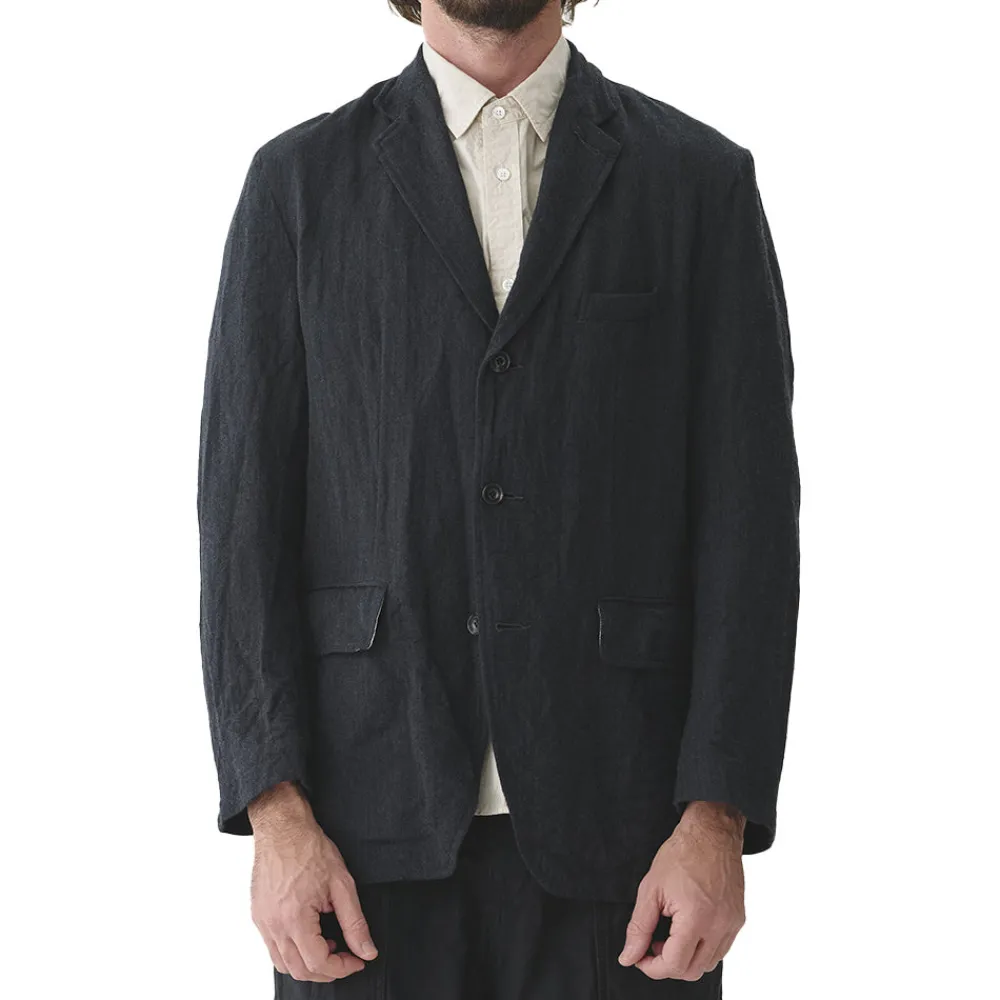 Sage de Cret - Veste Herringbone Tumbler - Gris foncé