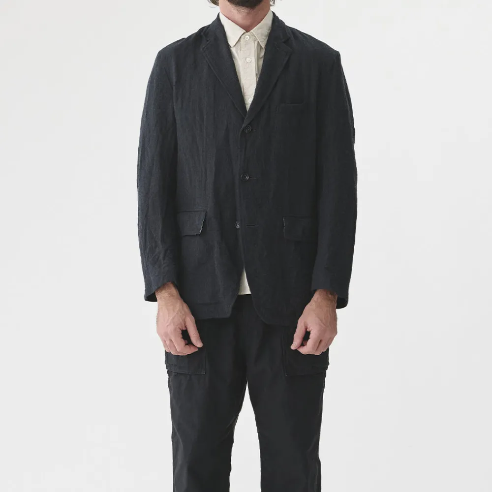 Sage de Cret - Veste Herringbone Tumbler - Gris foncé