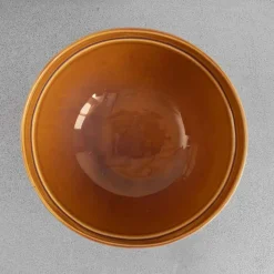 1636 DEARTIS Saladier en grès brillant - Rayures Noires