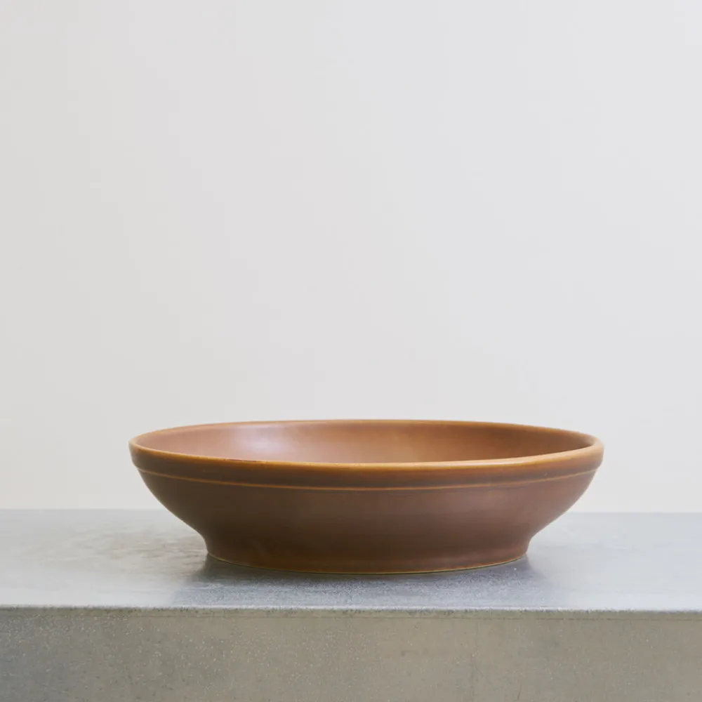559 STONEWARE Saladier en grès fin - Cannelle
