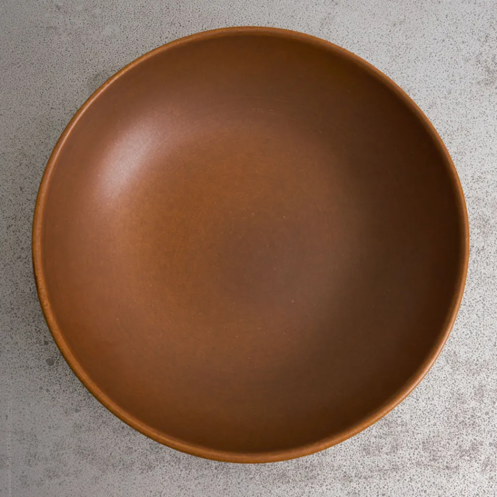 559 STONEWARE Saladier en grès fin - Cannelle