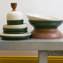 559 STONEWARE Saladier en grès fin - Cannelle