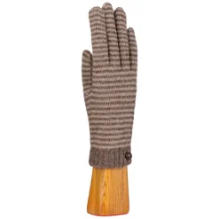 Women Santacana - Gants rayés - Taupe