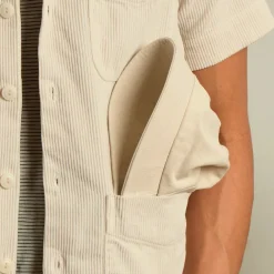Save Khaki United - Chemise manches courtes - Ecru