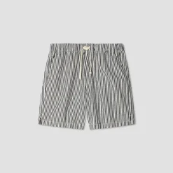 Save Khaki United - Short rayé - Bleu