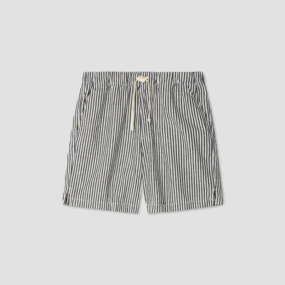 Save Khaki United - Short rayé - Bleu
