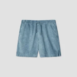 Save Khaki United - Short Velours - Bleu
