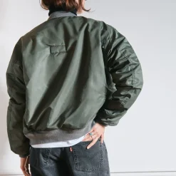 Women Schott x Merci - Bomber Vintage - Vert