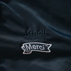 Women Schott x Merci - Bomber Vintage - Marine