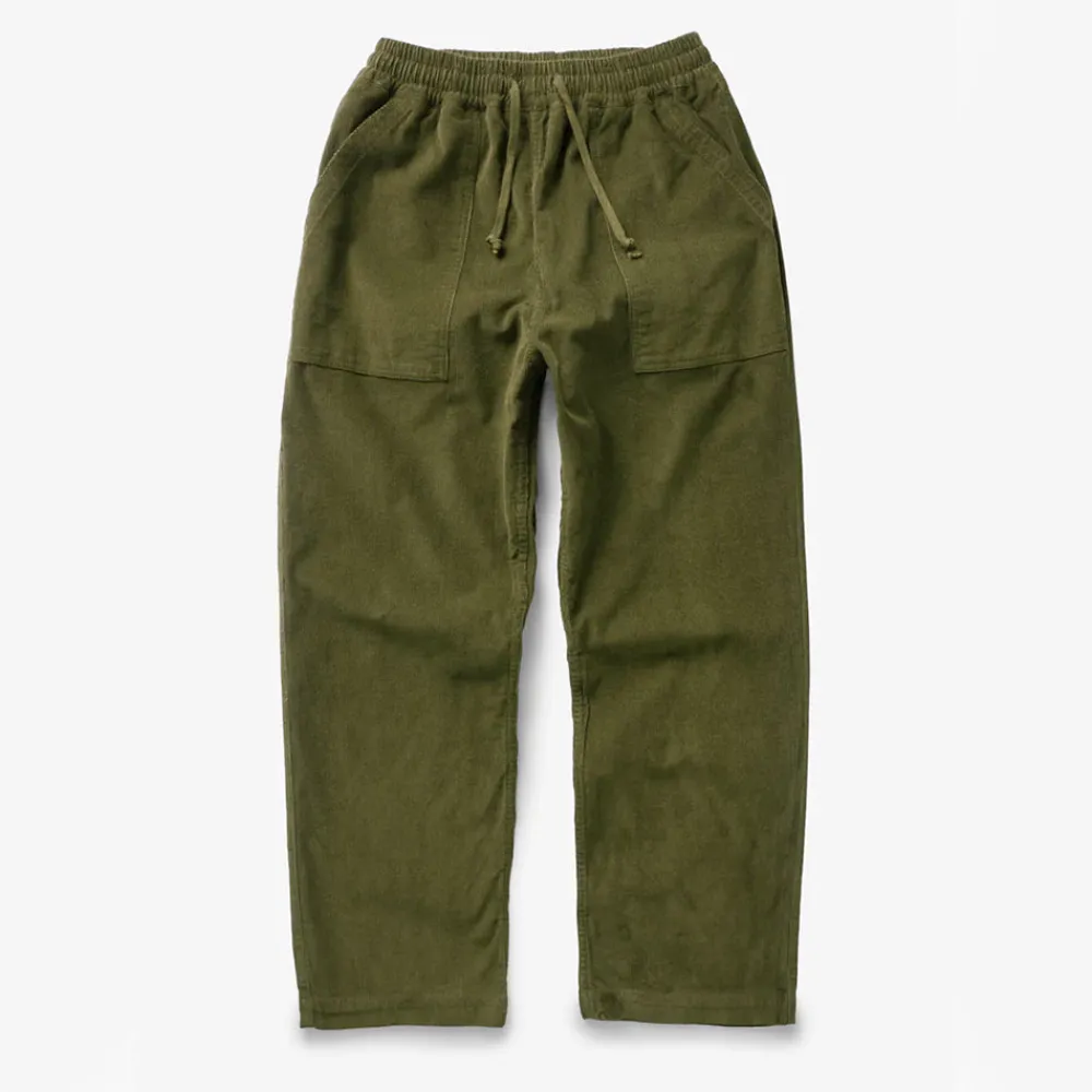 SERVICE WORKS - Pantalon Cordury - Olive