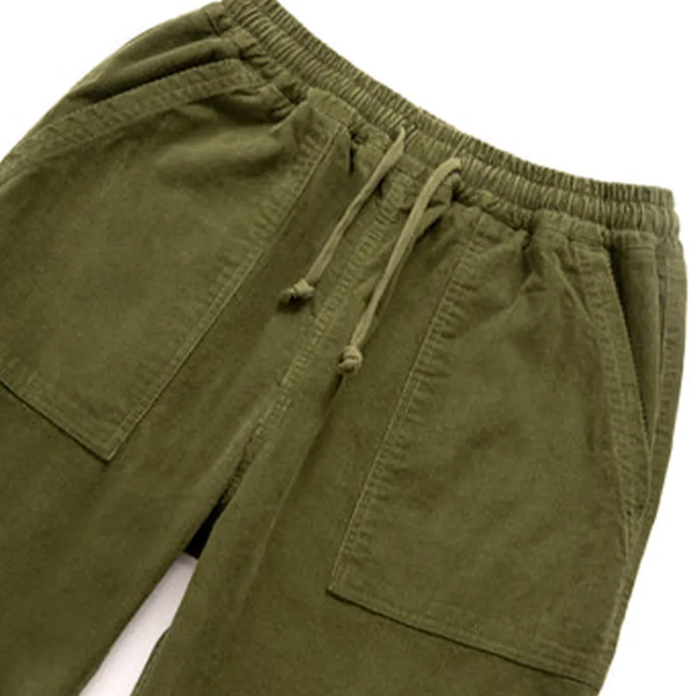 SERVICE WORKS - Pantalon Cordury - Olive