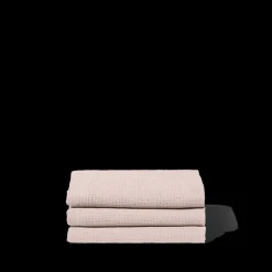 200 LINTEX Serviette de bain en lin - Nid d'abeille - Beige Rosé