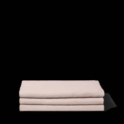 200 LINTEX Serviette de bain en lin - Nid d'abeille - Beige Rosé