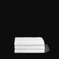 200 LINTEX Serviette de bain en lin - Nid d'abeille - Blanc Optique