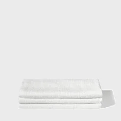 200 LINTEX Serviette de bain en lin - Nid d'abeille - Blanc Optique