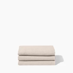 200 LINTEX Serviette de bain en lin - Nid d'abeille - Pierre