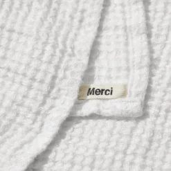 200 LINTEX Serviette de bain en lin - Waffle - Blanc Optique