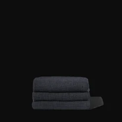 200 LINTEX Serviette de bain en lin - Waffle - Bleu Encre