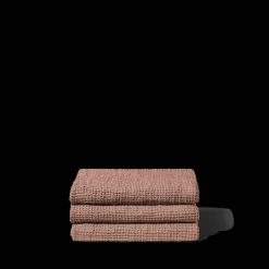 200 LINTEX Serviette de bain en lin - Waffle - Rose Argile
